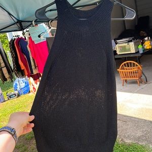 Black sweater like tank top